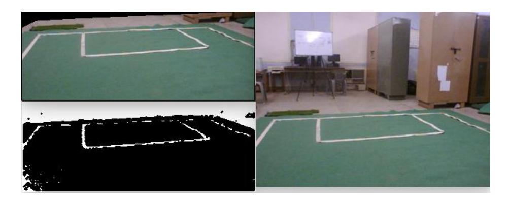 Fig. 4. Field Line Detection and Convex Hull