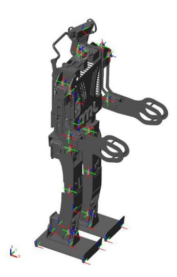 Fig. 3. MRL-HSL humanoid robot Matlab Simulation