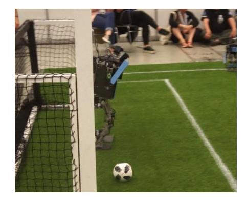 Fig. 1: Match played in Robocup 2018, Montreal