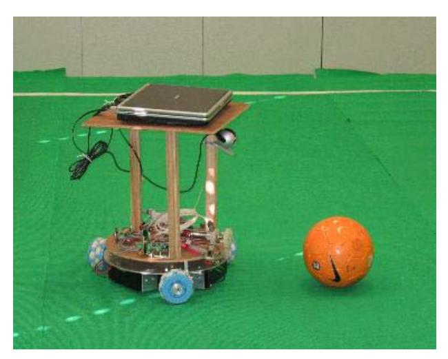 Fig. 2. Current CAMBADA player prototype