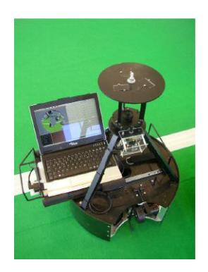 Fig. 1. Robots used by the CAMBADA middle-size robotic soccer.
