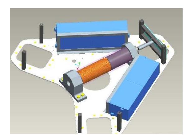 Fig. 9. A schematic view of the kicking device