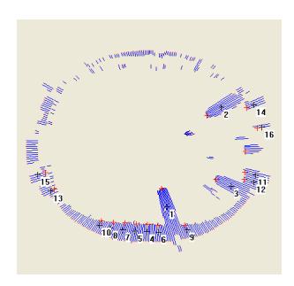 Fig. 4. The obstacle detecting result
