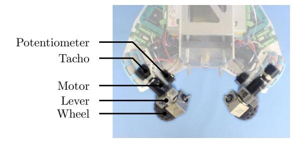 Fig. 7. Top view ball handling (design 2008).