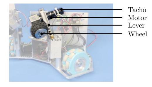 Fig. 8. Side view ball handling (design 2008).