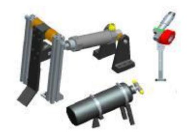 Pneumatic ball-kicking devices, ball-dribbling device