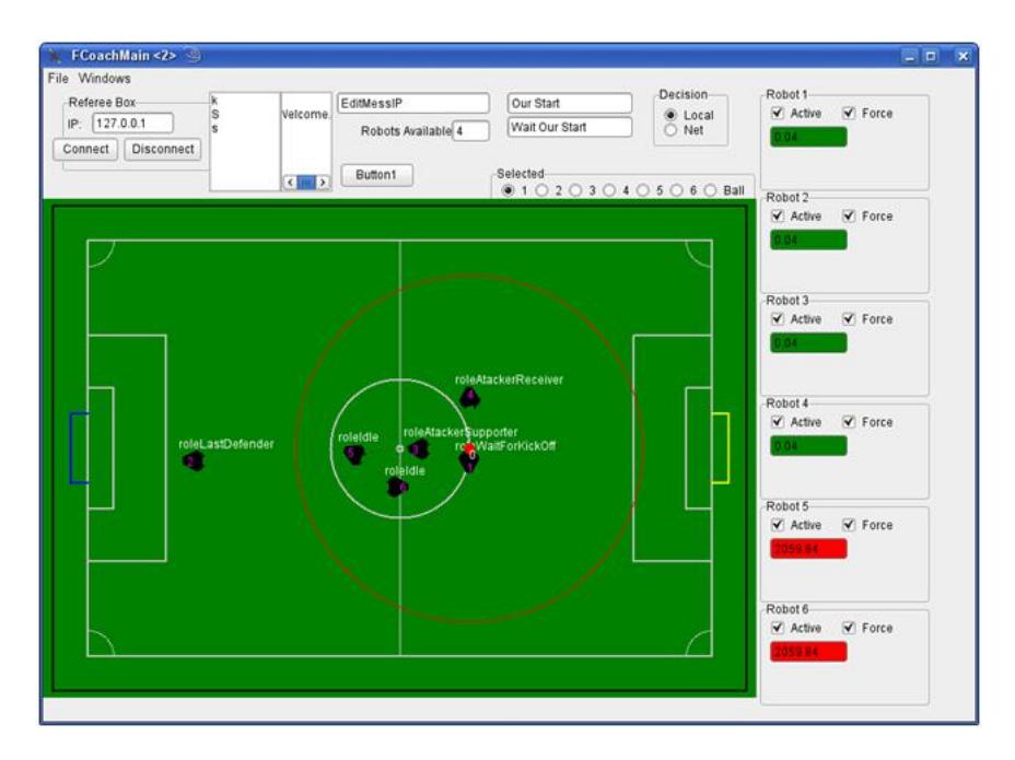 Fig. 7. Coach Application.