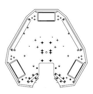 Conventional wheel configuration of a TURTLE with three wheels.