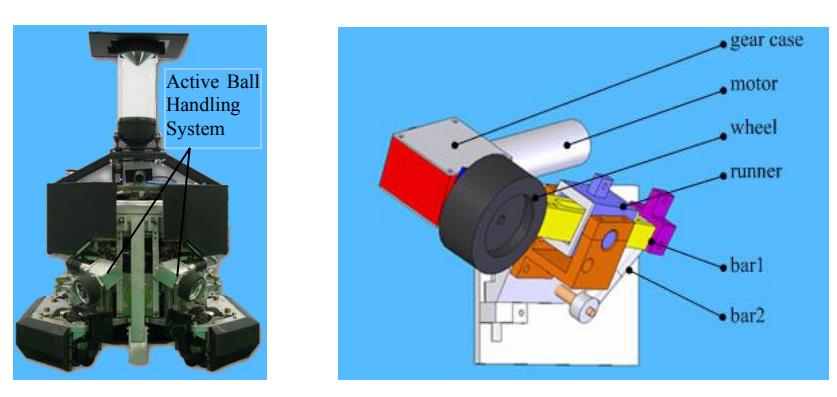 Fig. 3. Our active ball handling system
