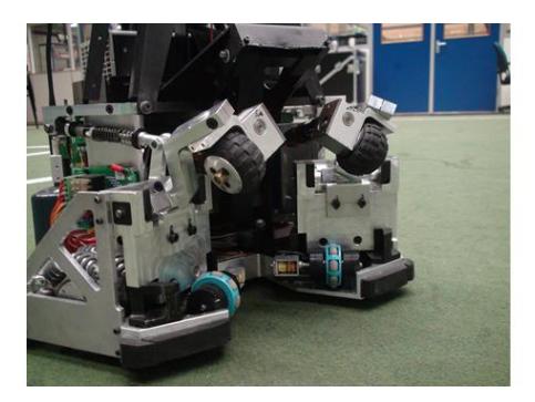 Redesigned ball handling mechanism seen from different angles.