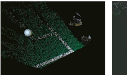 The fitted ball by using the RANSAC algorithm.