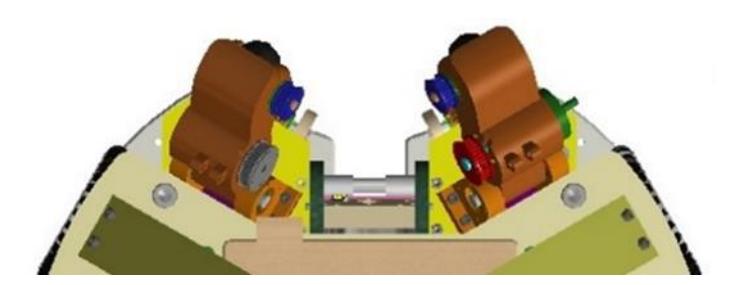 Top view of Ball Handling Mechanism