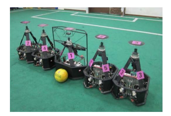Fig. 1. The NuBot robots.