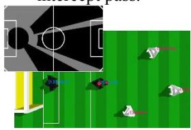 Fig. 7. The map of each condition - No. 3: Range of opponent robot