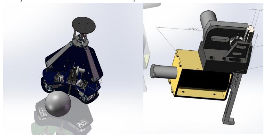 Figure 6 Generation II Agent Robot Figure 7 Ball Kicker