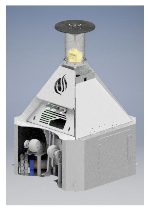 Fig. 1. CAD-generated image of Dagozilla MSL robot.