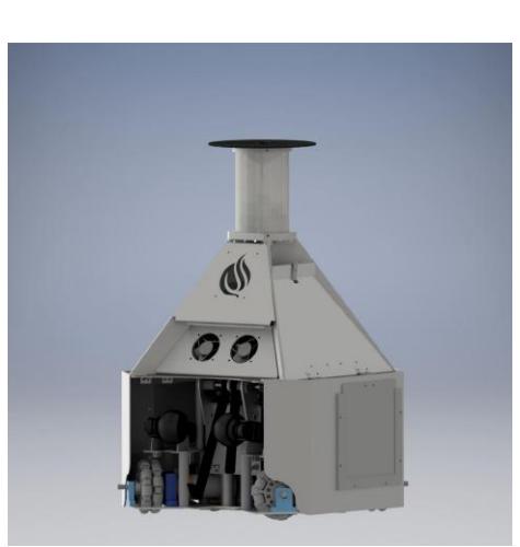 Third Generation Dagozilla MSL robot with the lower base shield taken off.