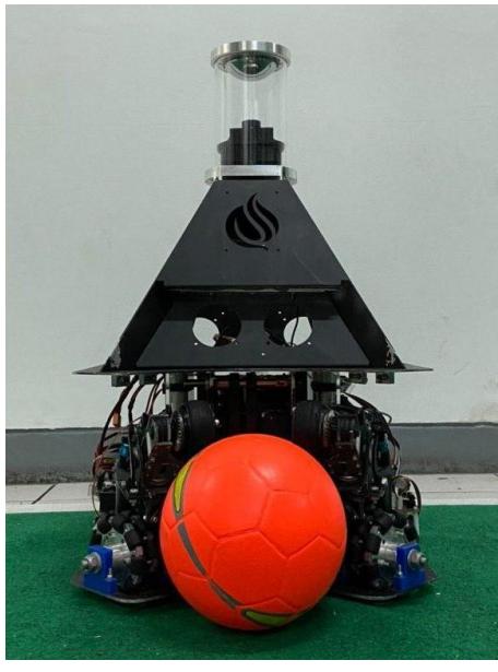 Third Generation Dagozilla MSL robot with the lower base shield taken off.