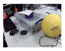 Initial image from the omnidirectional camera