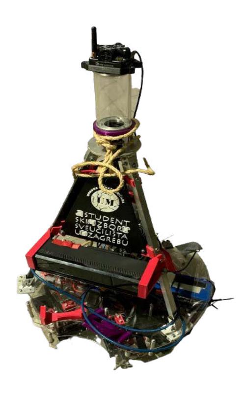 Fig. 1. Robot with active beacon on top