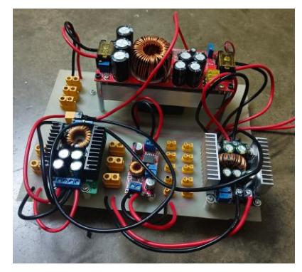 Custom-made Power Distribution System with different XT female output ports for easy power distribution