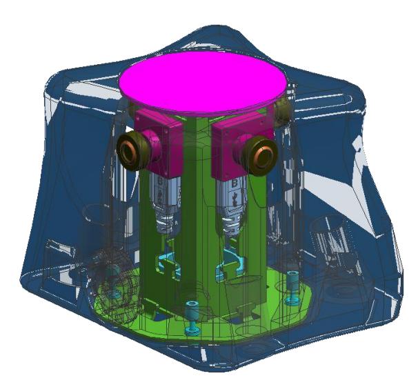 Top module with camera setup