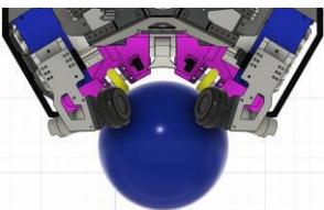 Fig. 3: Ball Handling System of IRIS