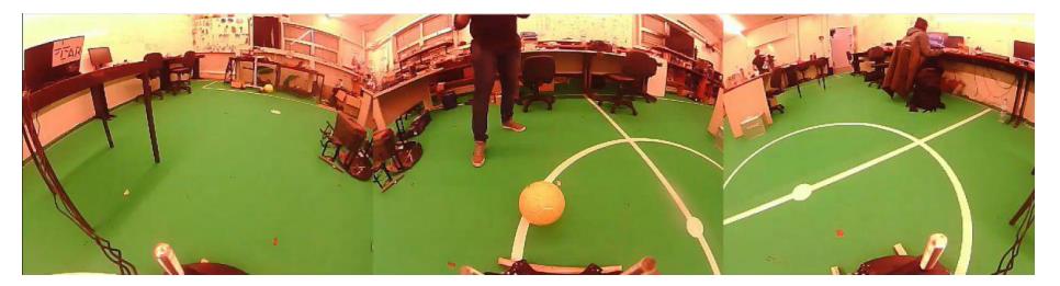 Fig. 4: Concatenated image of the robot's field of view.