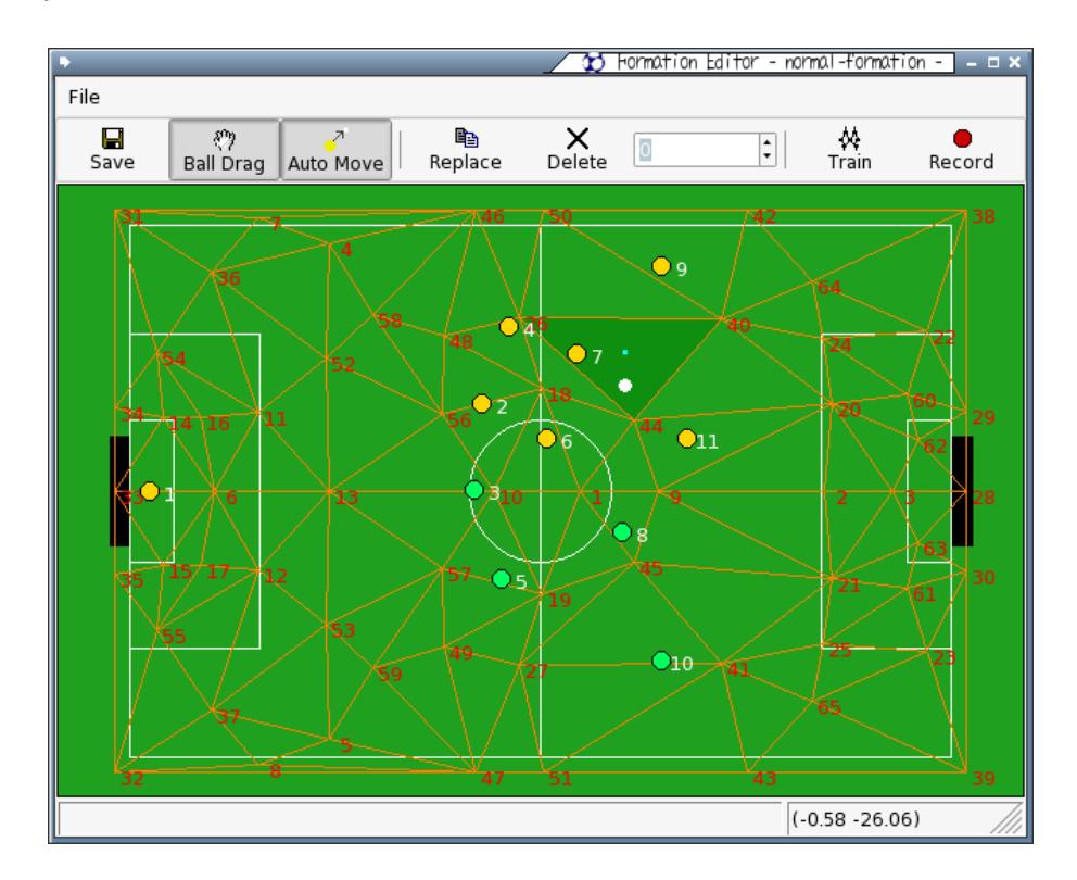 Fig. 4. The main window of FormationEditor. The example training data set is shown in the window.