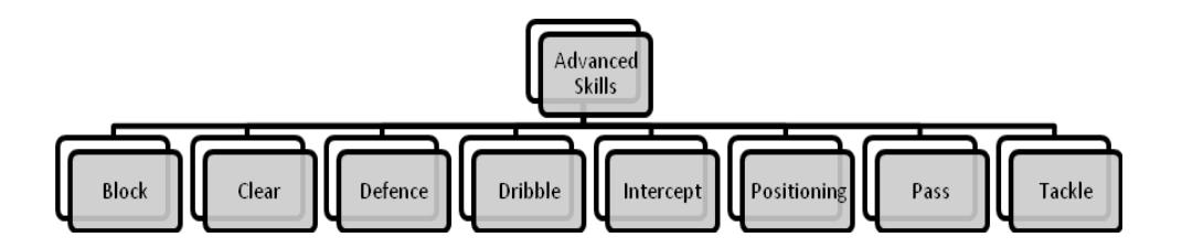 Advanced skills (Not all skills are listed)