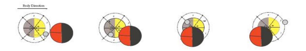 Figure 5. Presentation of a successful long dribble