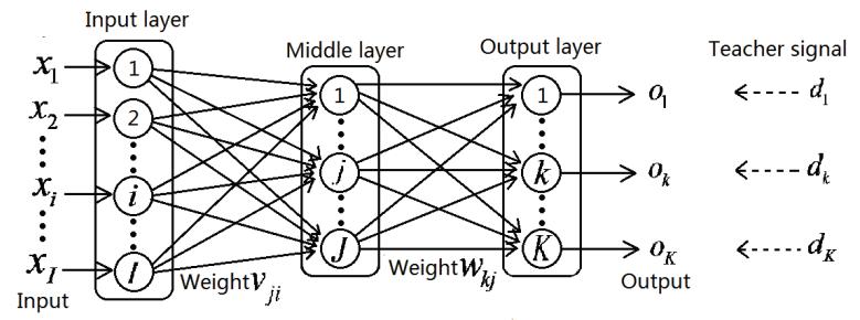 Fig. 1. The Structure of Hierarchical Neural Network