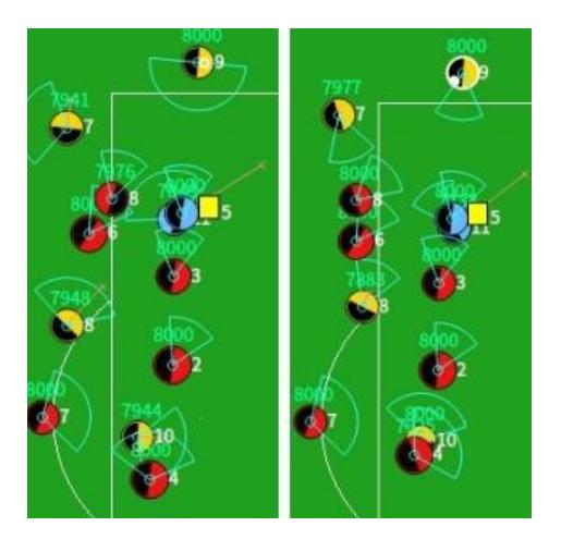 Fig.5. before our freekick