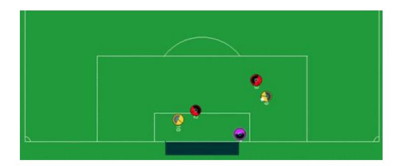 Fig. 1. Screenshot of training scene arranged randomly.
