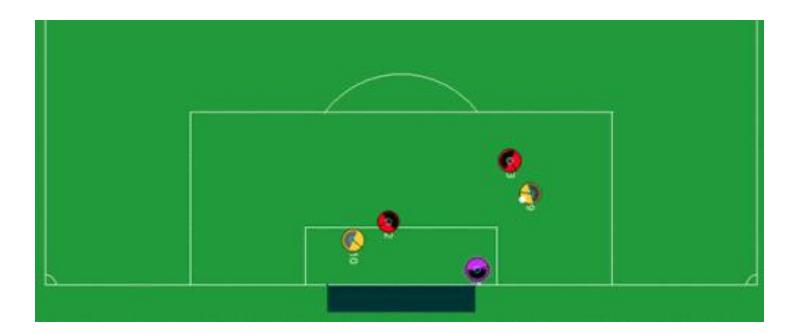 Fig. 1. Screenshot of training scene arranged randomly.