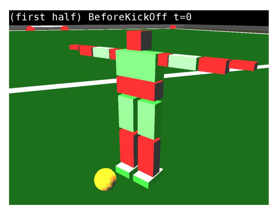 Fig. 1. Experimental humanoid robot model 