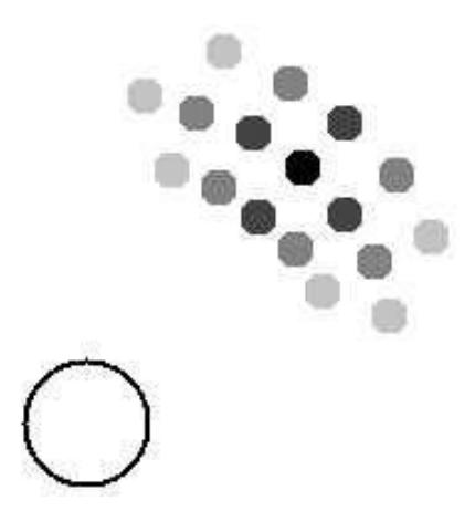 Figure 3. The getBehindBall behaviour in Monte Carlo distribution.