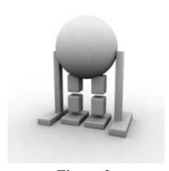 Figure 2 Our proposed biped agent model with two stabilizers
