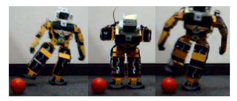 RoboNova-I used by ITANDROIDS in the Humanoid Soccer Qualification