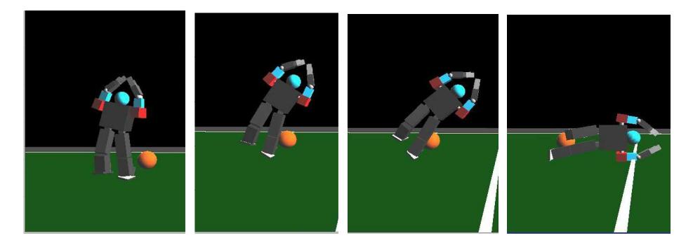 Fig. 5 Diving skill
