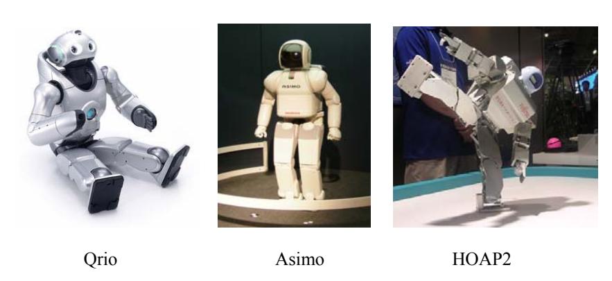 Fig. 1. Most advanced commercial robots