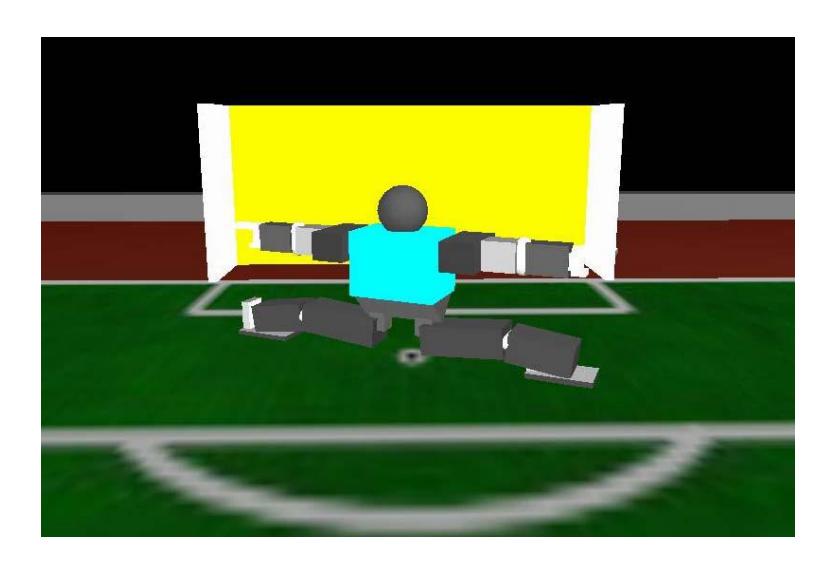 Fig. 6: Goalkeeper's defense action