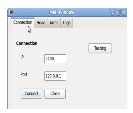 Robot Control Panel – Server Connection