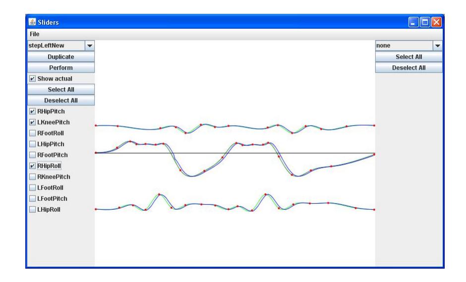 Fig. 6. Motorfile editor for behaviors