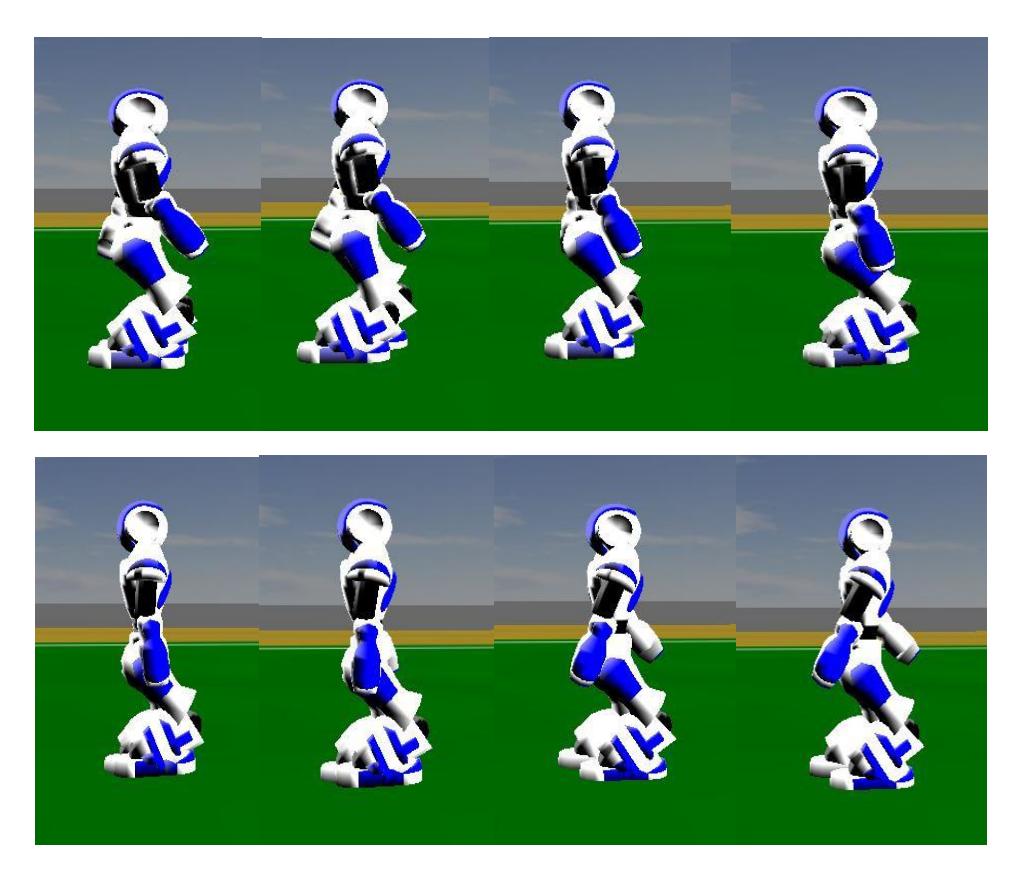 Fig. 4. The walking phase of KylinSky agent