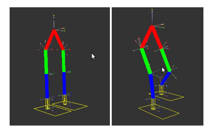 Figure 1. snapshots of the corresponding model