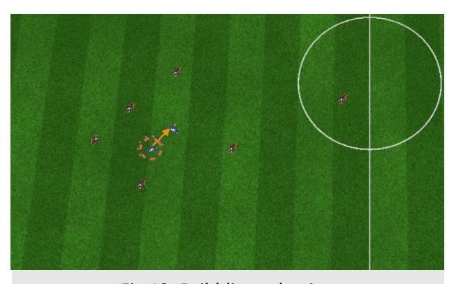 Fig 13: Dribbling selection