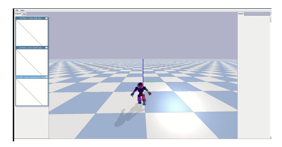 Fig. 3. Nao environment based on OpenAI gym standards