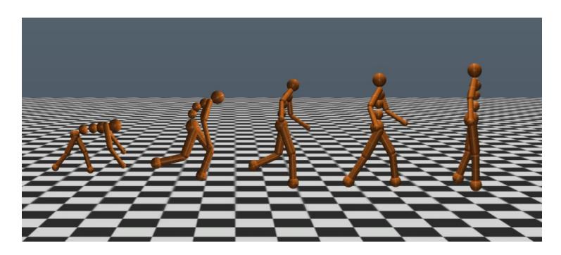 Fig. 5: Reinforcement Learning Walking[15].