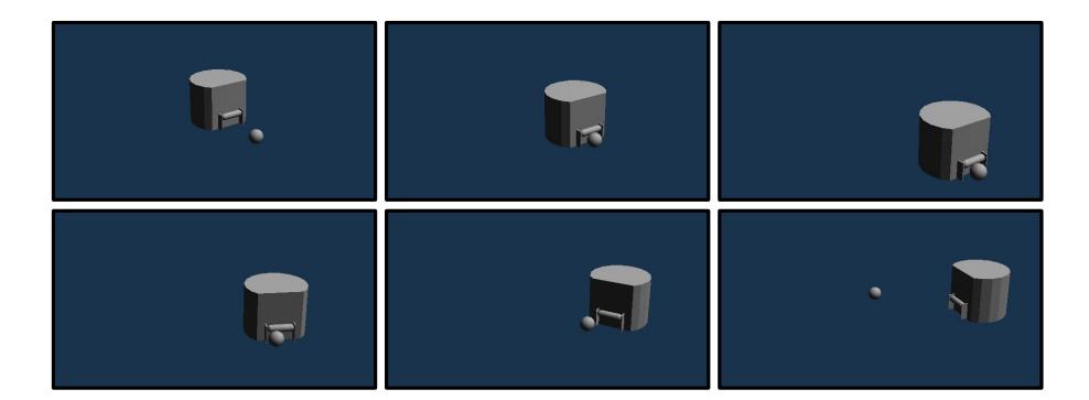 Fig. 6. A simulation sequence of a 